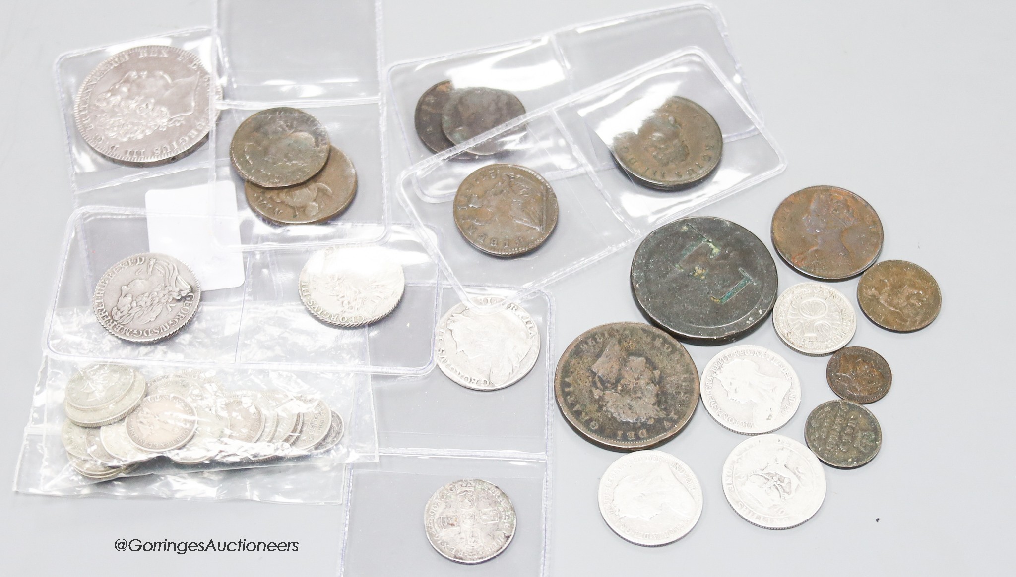 18th to 20th century UK coins –